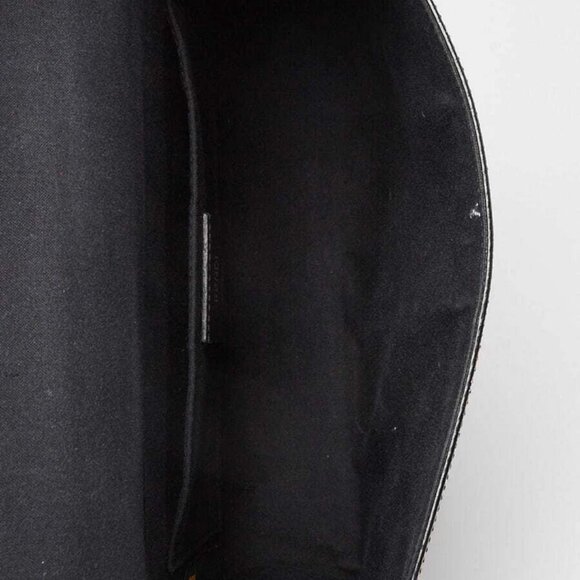 Fendi Black/Red/White Striped Saffiano Leather Demi Jour Shoulder Bag - Picture 10 of 12